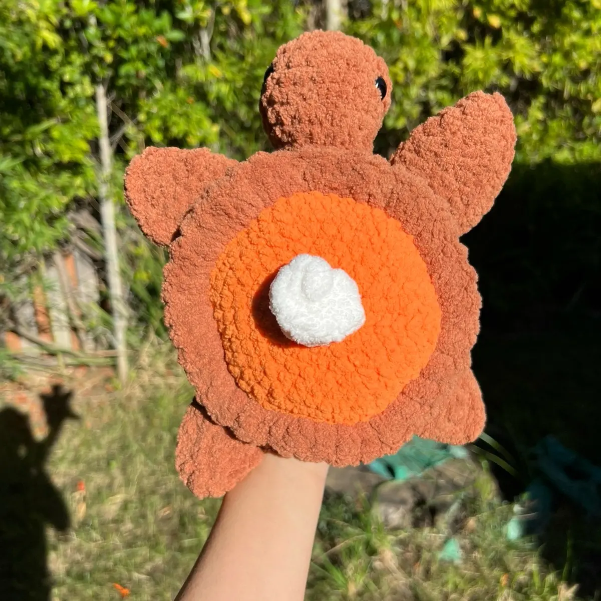 Pumpkin pie turtle crochet