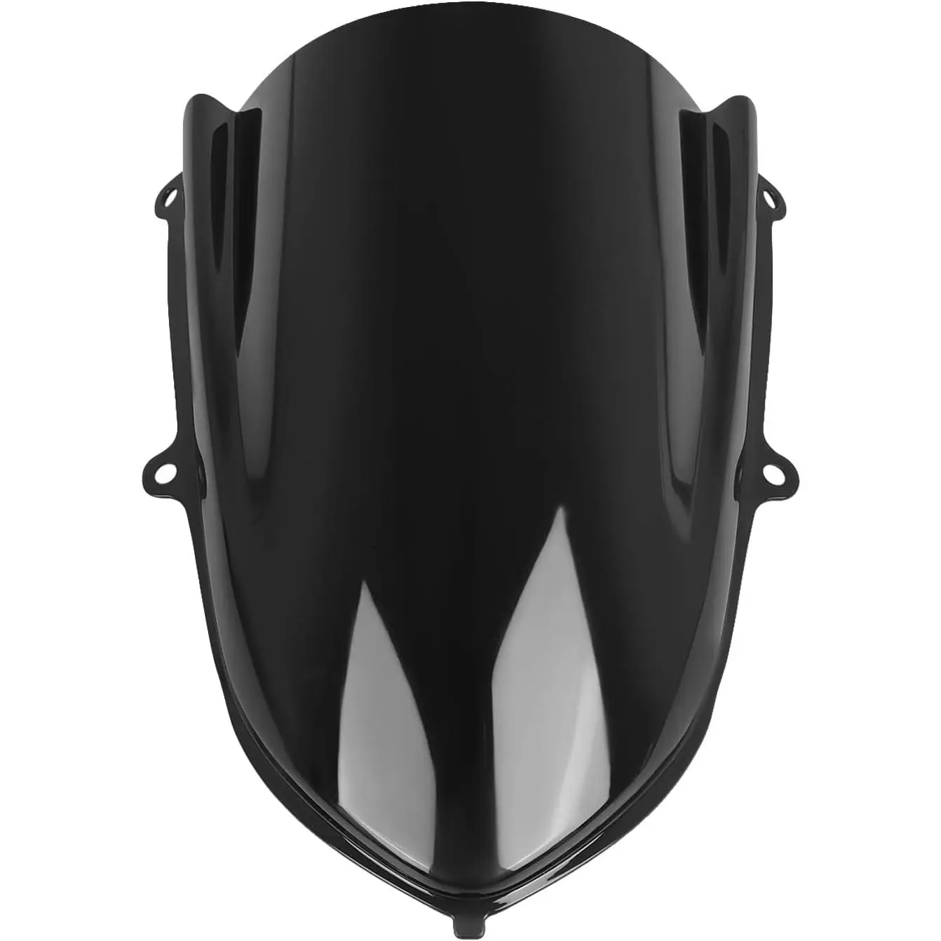 Upgraded YZF R6/R7 Motorcycle Front Fairing Wind Deflector - Plastic, Internal See-Through, No Drilling, Reduces Wind Resistance, Boosts Stability, Fits R7 2021-2025 & R6 600 2017-2025, Black Frame & Fitting Accessory, R6/R7 Series