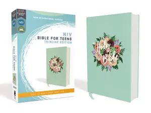 NIV, Bible for Teens, Thinline Edition, Cloth over Board, Floral, Red Letter, Comfort Print by Zondervan [Hardback Book]