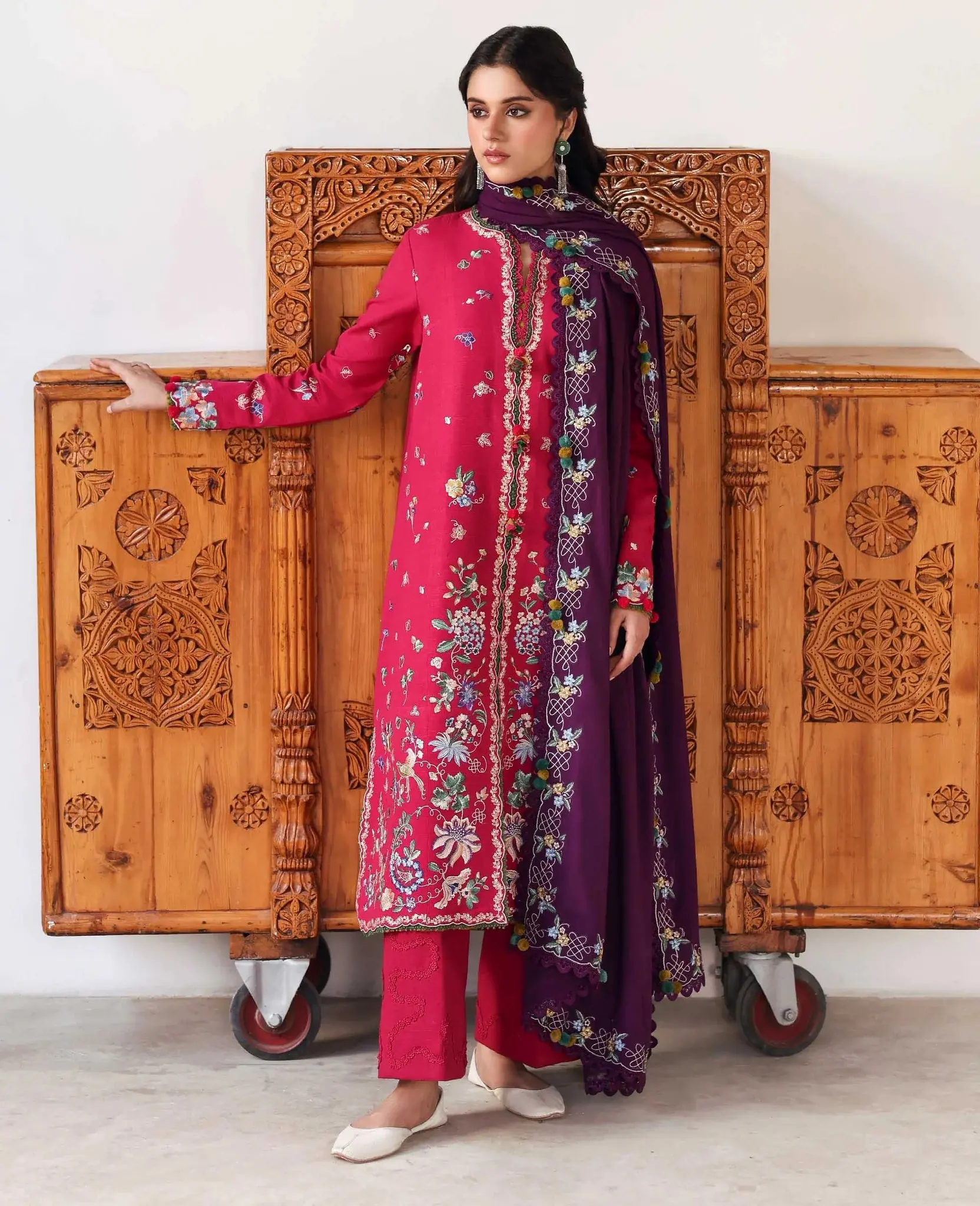 Republic -D8 Elaria Three Piece Khaddar