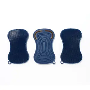 Kochblume Set of 3 Silicone Sponges with Scraper