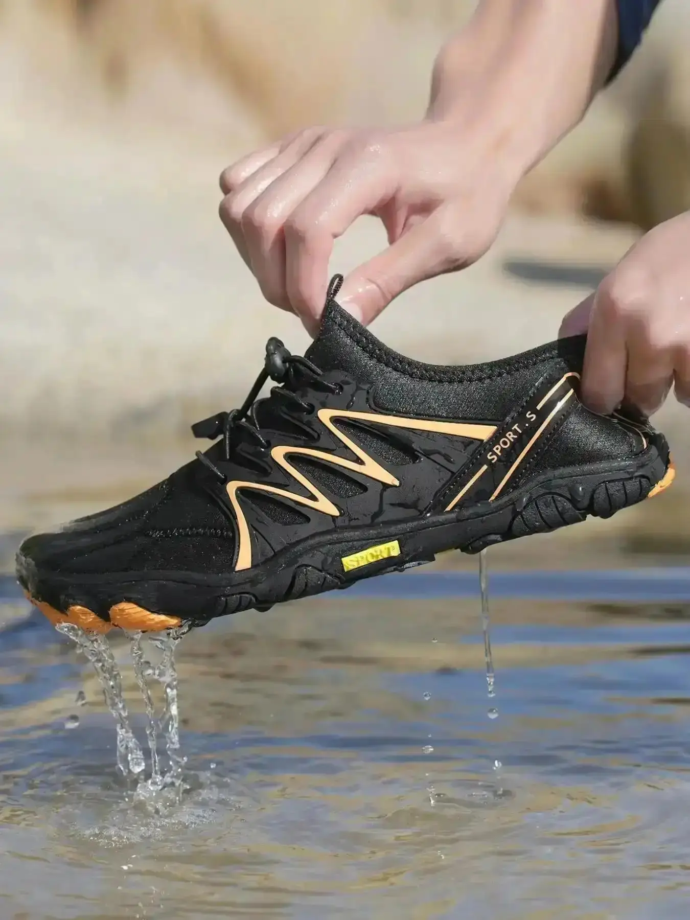 Unisex beach shoes water fitness five-finger swimming Light swim footwear durable suitable for beaches diving surfing sports Quick Dry Comfy Pool Non Slip Padded Barefoot Essential Sleek Heels Practical" fashion
