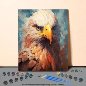 Eagle Pattern DIY Painting By Numbers Kit, 1 Set DIY Paint By Numbers Kit, Wall Art Decoration for Home Living Room Bedroom