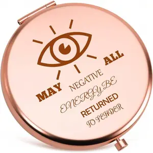 Gifts For Women Evil Eye Compact Makeup Mirror Inspirational Gifts For Women Witchcraft Gift For Witchcraft Lover Girl Evil Eye Decor Witch Stuff Witch Pocket Folding Mirror
