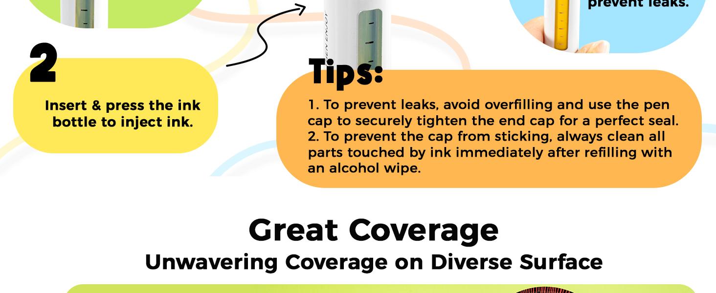 Ohuhu Acrylic Paint Markers: 36 Colors - Refillable - Acrylic Markers High Opacity Paint Markers Waterproof Lightfast for Rock Painting Easter Eggs 3D Prints Wood Glass Ceramic Canvas - Hanauma Series of Ohuhu Ohuhu Acrylic Paint Markers: 36 Colors - Refillable - Acrylic Markers High Opacity Paint Markers Waterproof Lightfast for Rock Painting Easter Eggs 3D Prints Wood Glass Ceramic Canvas - Hanauma Series of Ohuhu