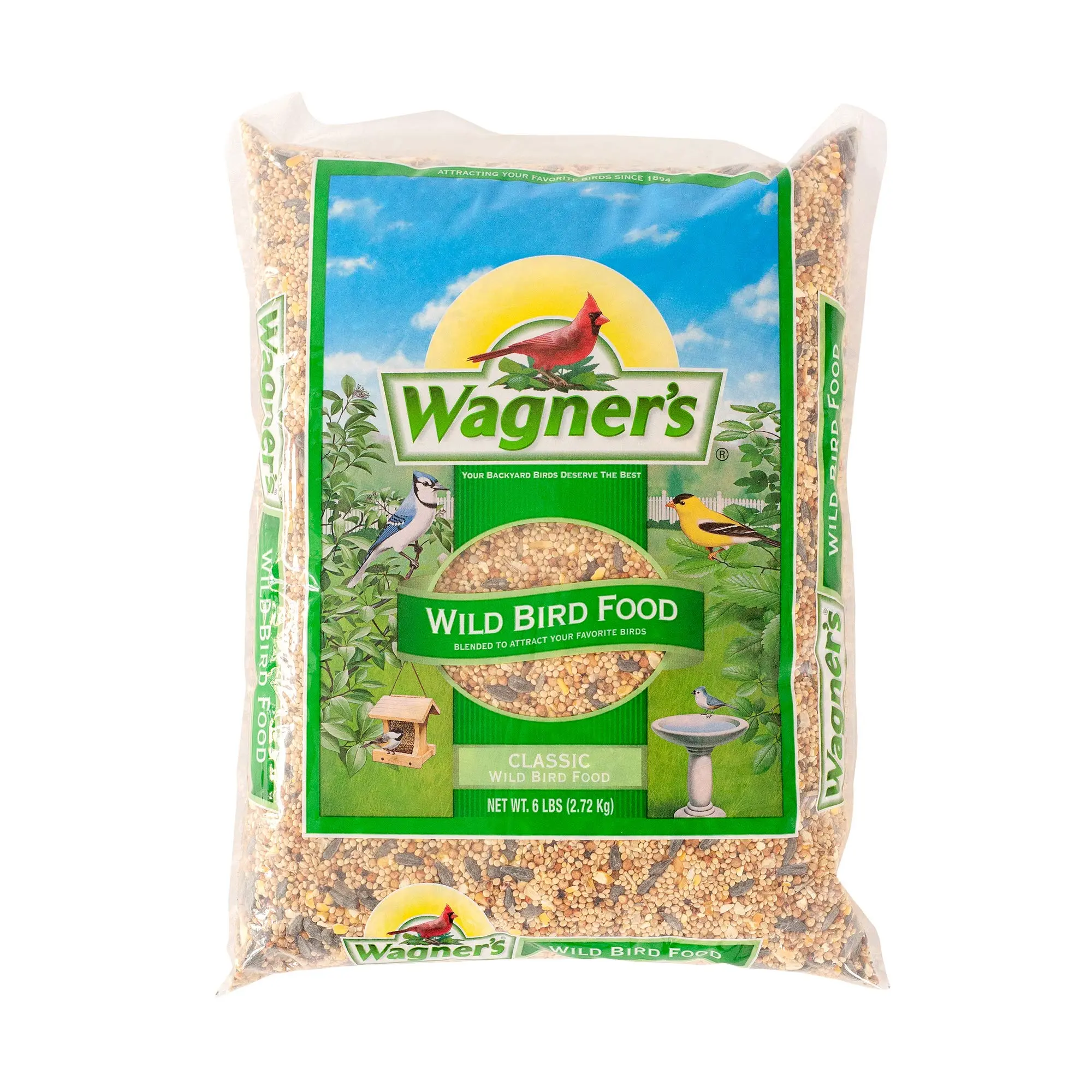 Classic Blend Wild Bird Food, 6-Pound Bag, Wild Bird Food, Classic Bird ...