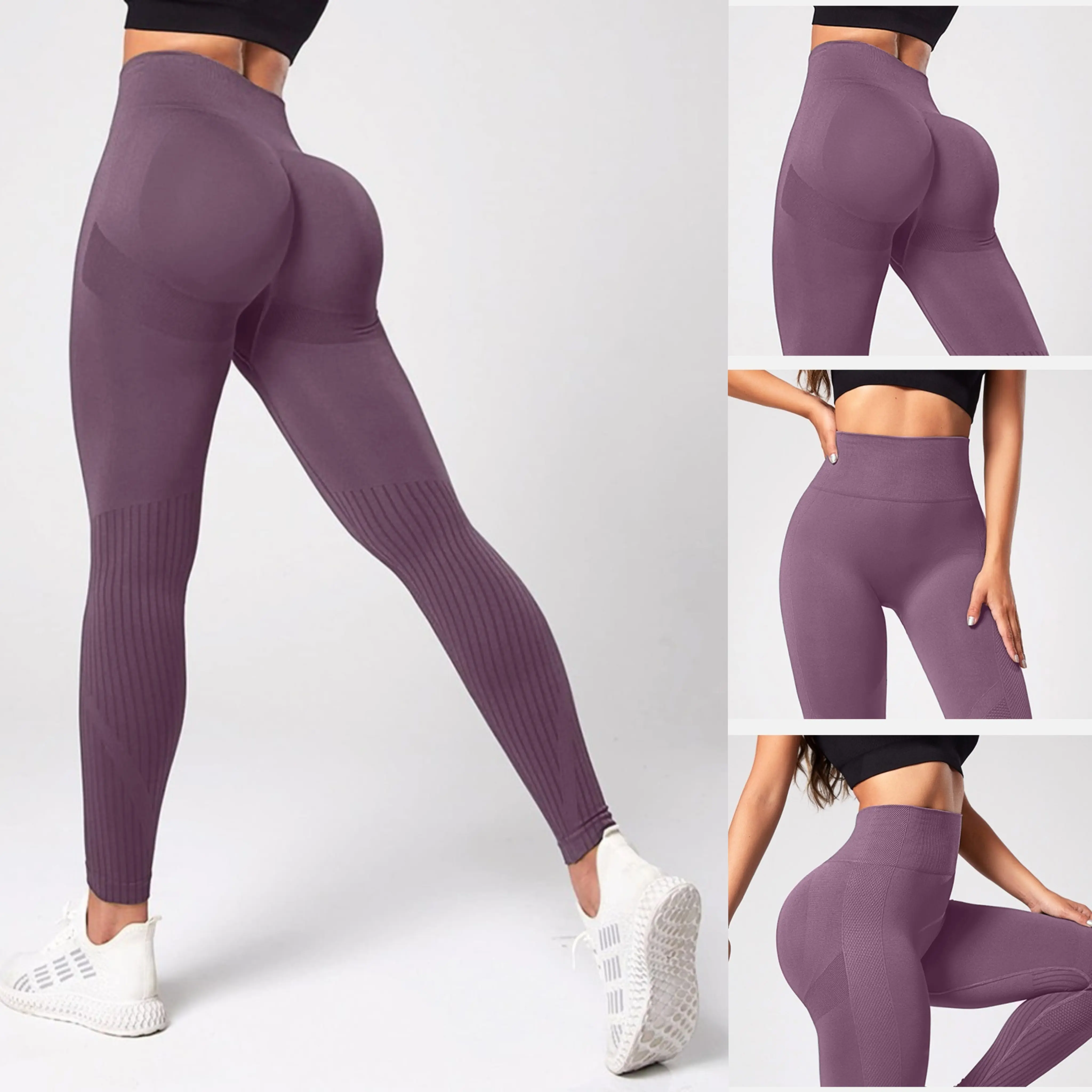Leggings SoCinched High WaistedTummy Control Side Pocket ShapingTraining UltraSculpt Leggings solid high