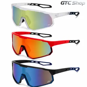 3-Piece Set Unisex Cycling Outdoor Sunglasses, Windproof Colorful Sports Goggles Fashion Eyewear for Men Women Outdoor Riding Daily Sports #summervibes