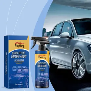 Quick Effect Car Coating Agent 120ML Spray On Protective Coating for All Vehicles Instant Gloss Hydrophobic Scratch Resistant Paint Sealant for Cars Trucks SUVs