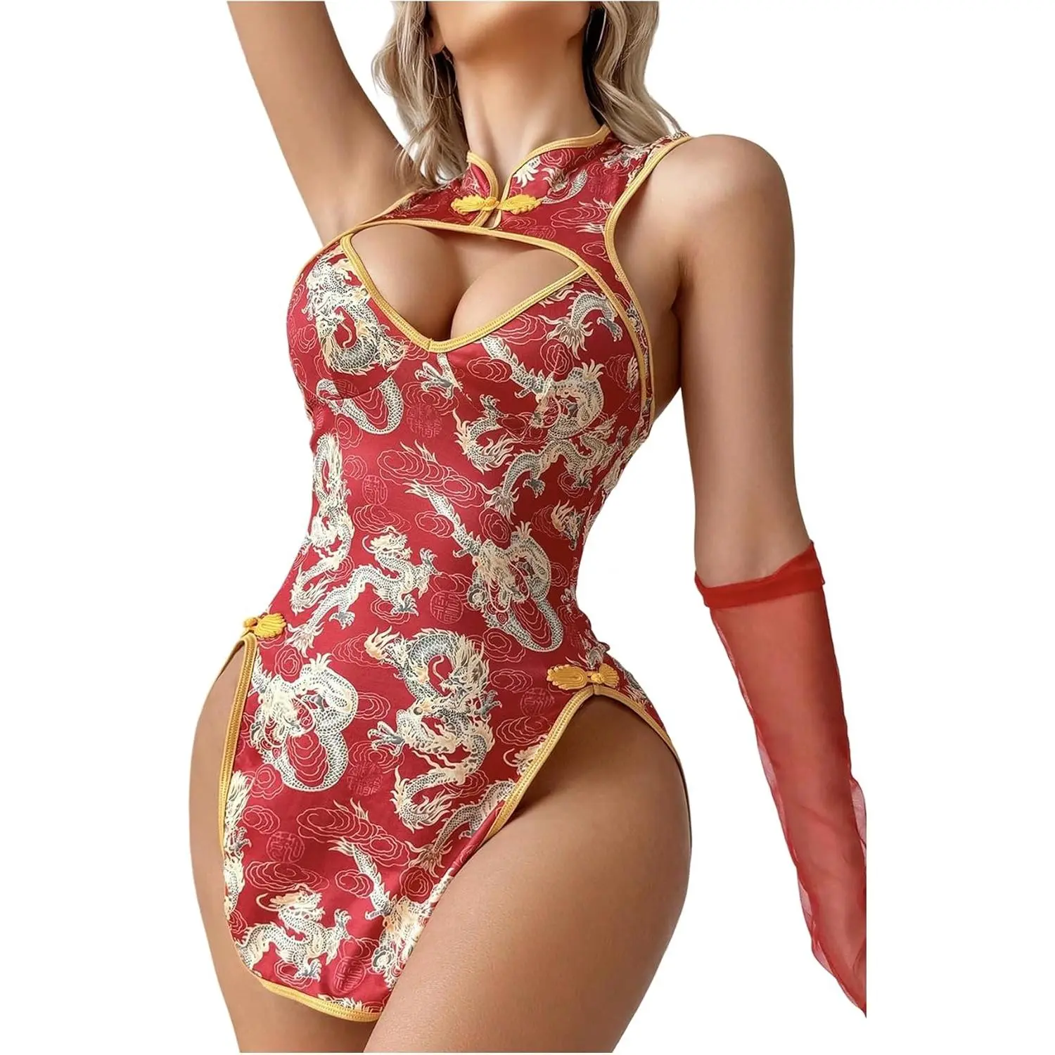 Women's Sexy Dragon Print Cut-Out Cheongsam Lingerie Dress - Slit, Open Back Qipao Costume Outfits, Red, Medium : Clothing, Shoes & Jewelry, Sexy Lingerie - TikTok Shop Women's Sexy Dragon Print Cut-Out Cheongsam Lingerie Dress - Slit, Open Back Qipao Costume Outfits, Red, Medium : Clothing, Shoes & Jewelry, Sexy Lingerie - TikTok Shop