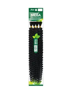 Mega Brazilian Human Hair Blend Micro Braiding Hair Extension - WATER BULK 24" (613)