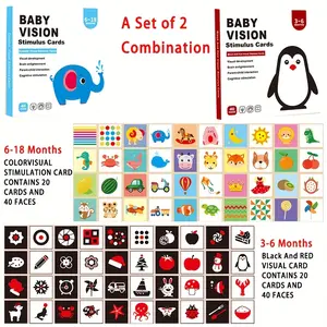 1 educational posters month baby black and white card early education card visual stimulation card baby color card English