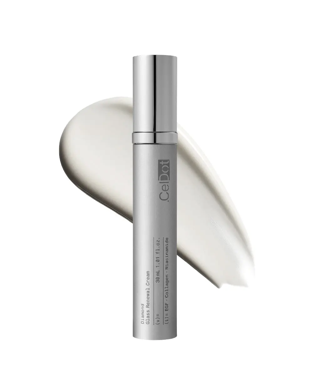CelDot Diamond Glass Renewal Cream EGF Collagen Niacinamide Face Moisturizer with Adenosine PHA LHA, Korean Skin Care Cream for Radiant Glass Skin