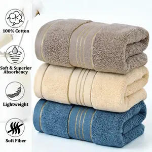 3 Pcs Pure Cotton Hand Towels,12.59*28.34 Inches,Soft and Delicate, Smooth and Fluffy, No Fading, No Linting, Skin-Friendly Pure Cotton Material, Highly Absorbent Towel for Face, Spa, Gym, Camping,Ideal Gift for Mom