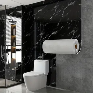 Marble Texture Self-Adhesive Wall Sticker, Marble Pattern Wallpaper, Moisture-Proof Kitchen Backsplash, Bathroom Block, Rent Renovation, Natural Simple Look