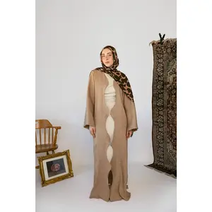 Tan Curve Abaya