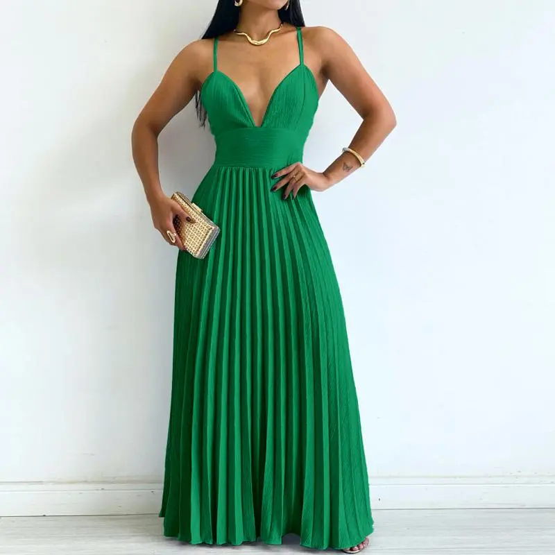 ChicMe Women's Bandeau Sleeveless Pleated Dress/Elegant Pleated Maxi Dress/Summer Dress Elegant Flowy Wedding Guest A Line Maxi Wedding Dress - TikTok Shop ChicMe Women's Bandeau Sleeveless Pleated Dress/Elegant Pleated Maxi Dress/Summer Dress Elegant Flowy Wedding Guest A Line Maxi Wedding Dress - TikTok Shop
