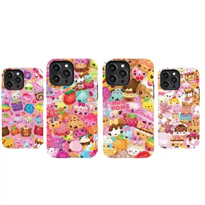 Colorful Cartoon Food Num Nom Phone Case Protection, Shockproof For IPhone 17-11, Pro Max, Pro Plus, and Samsung S26 25 24 23 Safety Case