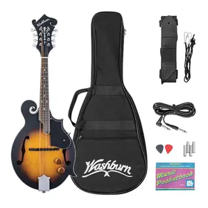 Washburn M3E-PACK Americana Series F-Style Mandolin Pack (Sunburst) *USA Small Business*