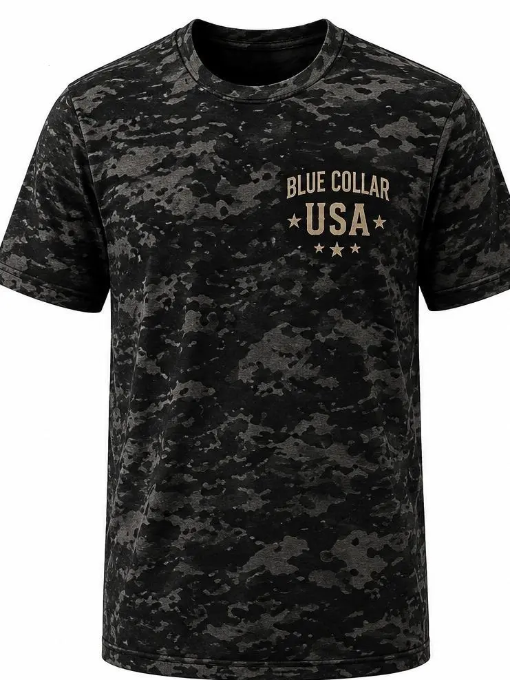 Labor Day Shirt, American Heritage Eagle Camo Graphic T-Shirt, Patriotic USA Tee, Vintage Unisex Gift for Men