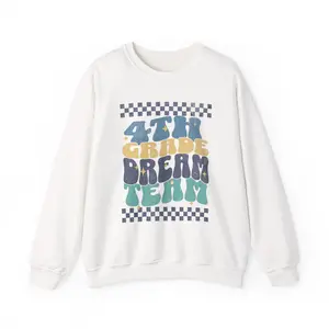 4th Grade Dream Team Sweatshirt Elementary School Spirit  Sweater Fun Class Celebration Gift 4th grade teacher Sweatshirt 4th grade Gift