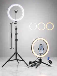 LED Ring Light with Tripod Stand — Dimmable Fill Light for TikTok, Videos & Live Streaming