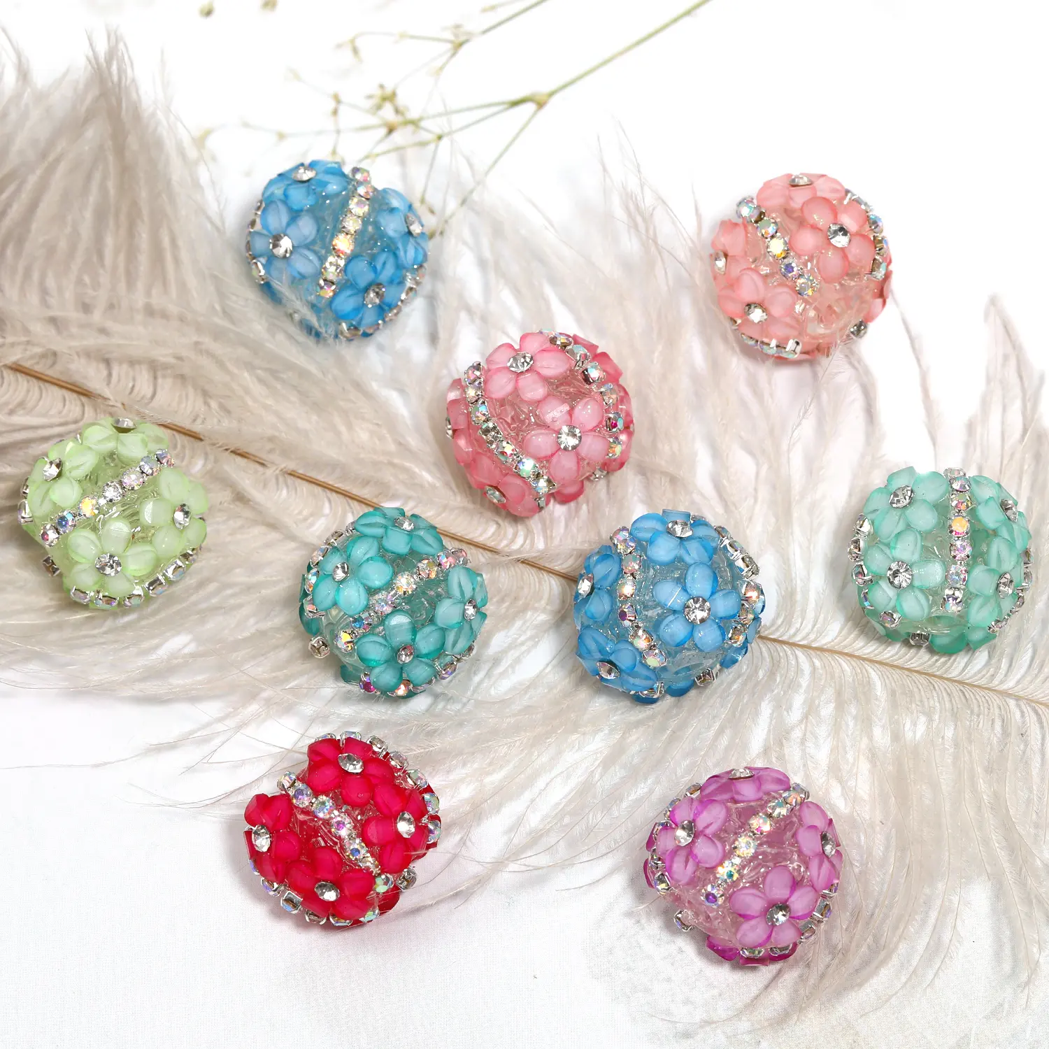 ZY2089012 10PCS Five-petaled flower