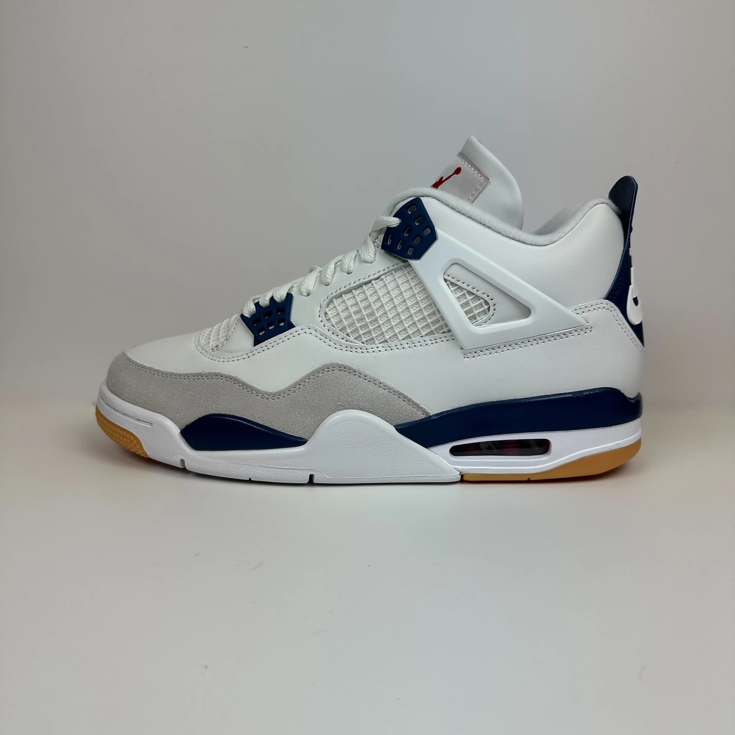 Nike Air Jordan 4 Retro SB Navy DR5415-100 Leather Sneakers with Iconic Design & Premium Craftsmanship for Superior Comfort