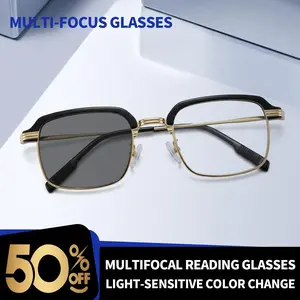 YJ-D-Progressive Reading Glasses-Blue Light Glasses, UV Protection | Perfect for Work, Travel & Everyday Comfort