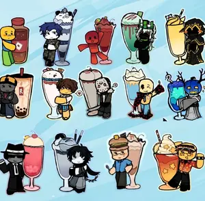 FORSAKEN Keychains, Roblox Forsaken Acrylic Keychain Cute Charms, Forsaken Characters And Their Favorite Drinks, Cute, Durable, And Perfect For Bags, Keys, Or Gifts. Great For Daily Use Or As Thoughtful Little Gifts For Your Friends And Yourself.