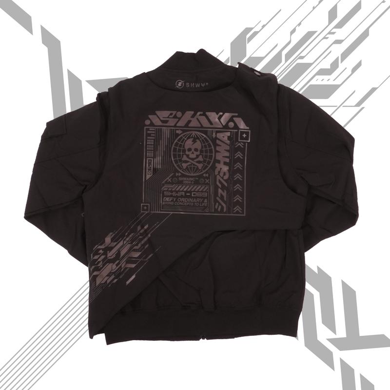 [SHWA] TB-01 Techwear Style Speed Black Bomber Jacket - FINAL SALE (No return or exchange)
