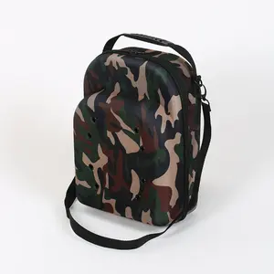 Hat travel Cases for Baseball Caps, Hard Hat Storage Organizer Holder with Shoulder Strap & Handle, Protect up to 6 Hats for Outdoor and Home Storage, Camouflage Men's Solid Color  Fashion Zippered Sling Bag Lightweight Box Organizing Set  Fathersdaygift