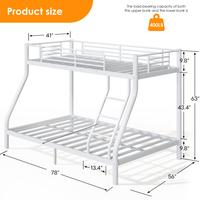 Twin Over Full White