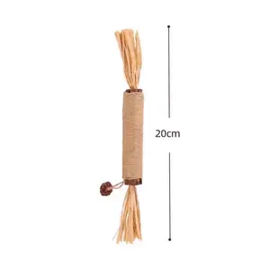 Muti'an Natural Polygonum Cat Teething Stick, Self-Entertainment Boredom Relief Teasing Stick, Durable Cat Oral Care Supplies