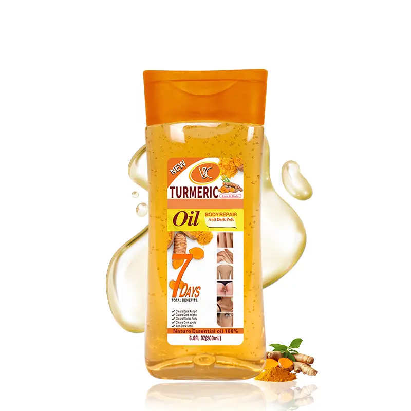 Turmeric Gel Massage Oil | All-Natural Spa-Level Formula for Face, Legs, Hands & Back | Gentle for All Skin Types Body Care Daily