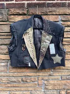 Custom Pulitzer PinStripe Vintage Crop Blazer