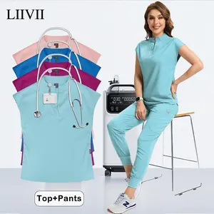 Beautician Clothes Doctor Nurse Operating Room Scrubs Set Medical Uniforms Women Jogger Set Hospital Accessories