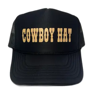 Cowboy Hat Trucker - Trendy Trucker Hats - Custom Trucker Hats