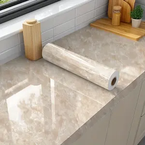 One roll[23.62*393.70 in]1 roll of self-adhesive marble peel off wallpaper - waterproof, detachable vinyl contact paper, suitable for kitchen, bathroom, countertop, and furniture renovation