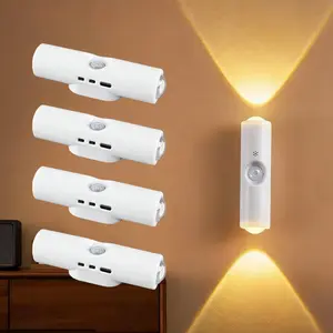 USB Rechargeable Smart LED Night Light – Motion Sensor, RGB Gradient Dimmable Wall Lamp, Magnetic Step Light for Bedroom, Entryway, Hallway & Stairs, Easy Charging & Convenient Room Decor