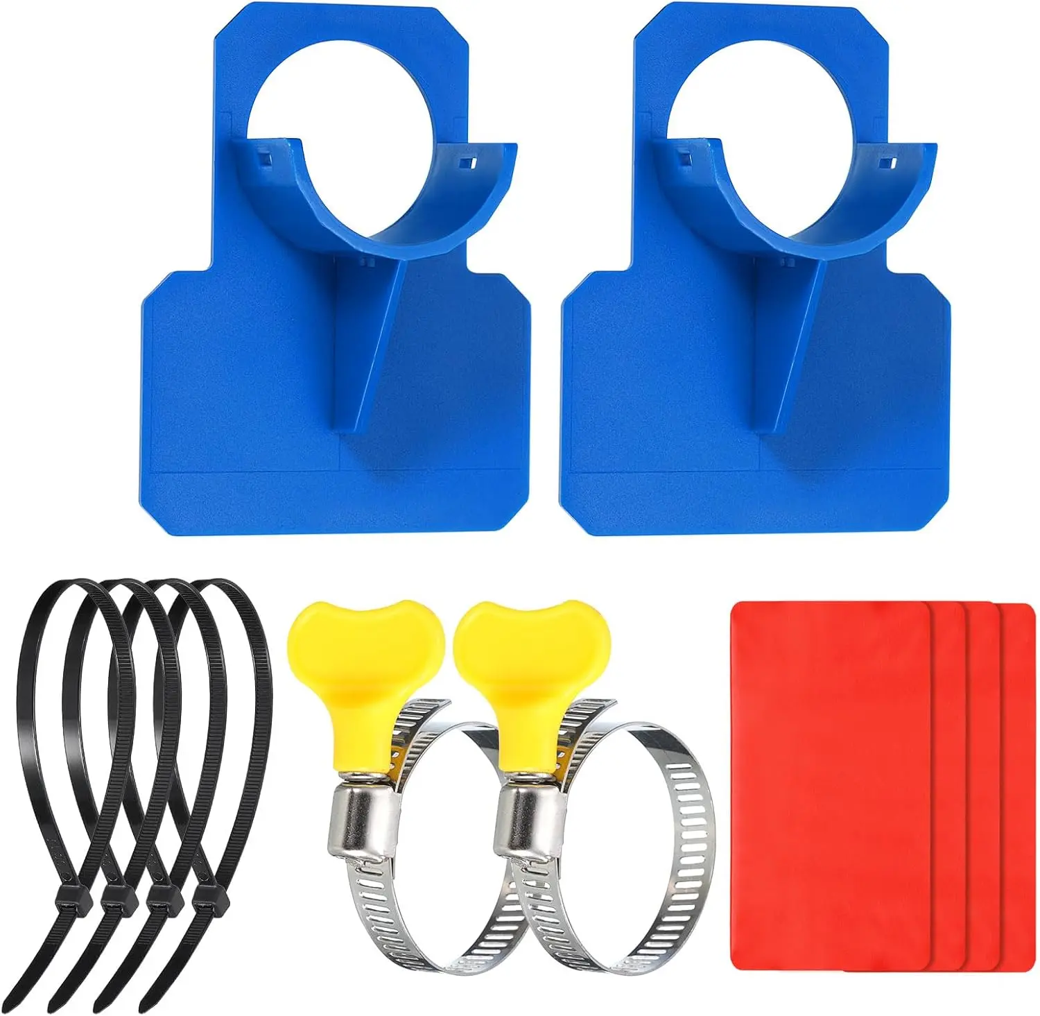 2pcs Swimming Pool Pipe Holder, Pool Hose Support Bracket for Above Ground Pool Preventing Pipes Sagging Accessory(Blue)