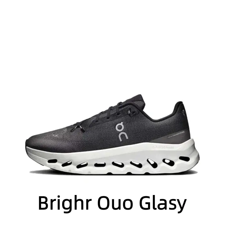 Cloud-Like High Rebound Foam Midsole Minimalist Black White Contrast Casual Sport Sneakers Hollow Cavity Anti-Slip Shock Dissipation Outsole Trend Chunky Street Style Jogging Shoes for Workout Travel Outdoor Daily Casual Wear