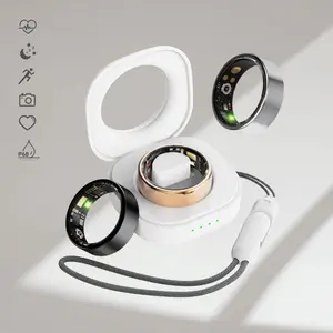 2026 Smart Health Ring for Women & Men,5-7 days Fitness Tracker with Blood Oxygen/HeartRate/Blood Pressure,Sleep Analysis, Step/Calorie/Activity Monitoring,Remote Camera Control,IP68 5ATM Waterproof,No Monthly Fee Smart wearable,Charging Case,Size7-13