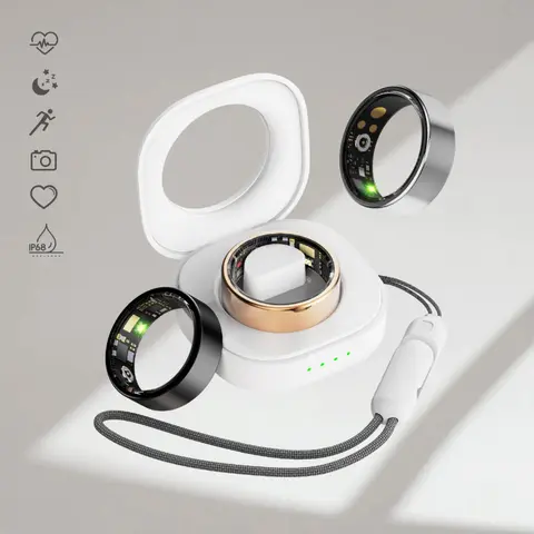 2026 Smart Health Ring for Women & Men,5-7 days Fitness Tracker with Blood Oxygen/HeartRate,Sleep Analysis, Step/Calorie/Activity Monitoring,Remote Camera Control,IP68 5ATM Waterproof,No Monthly Fee Smart wearable,Charging Case,Size7-13 tik sohochic, Hiki