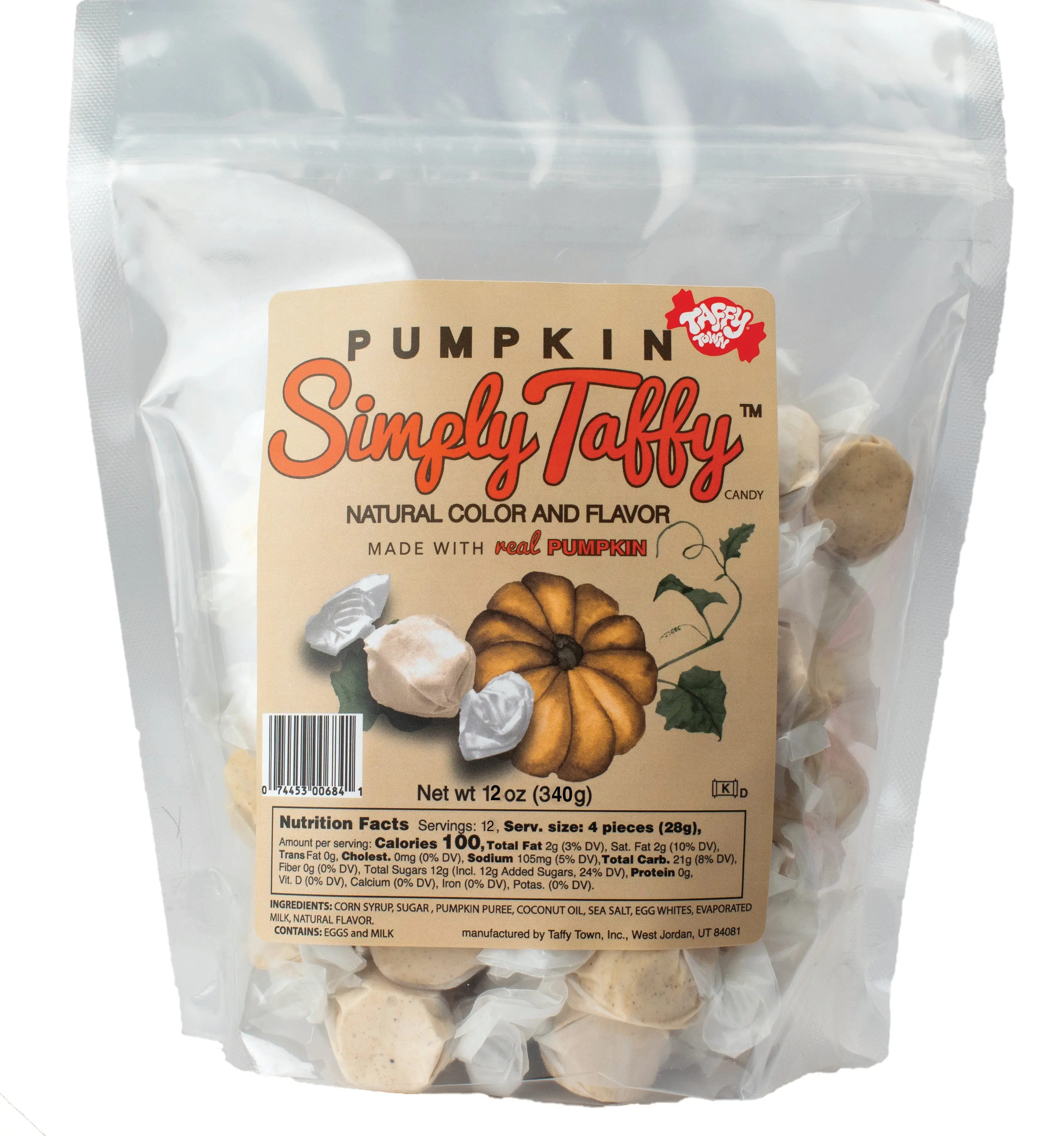 12 oz. Pumpkin Simply Taffy