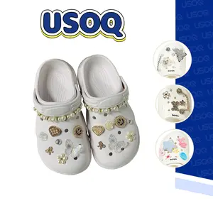 USOQ 16pcs Shoe Charms For Crocs Cute bowkont& flower design faux peal decor charms Tower & crown design Shoe Charm Set Bling Shoe Charms for Women Flower Pearl Shoes Decoration Charms Shoes Chain Cute Shoe Charms DIY Shoe Accessories for Birthday Party