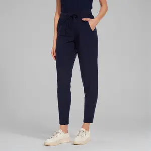 Soft Stretch Women Medical Scrub Jogger Pants with 5 Pockets & Drawstring Waist
