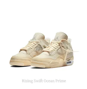Retro Mid-Top Basketball Shoes in BlackBlueRed Mesh and Leather Upper with Semi-Transparent Wings and Gum Rubber Outsole