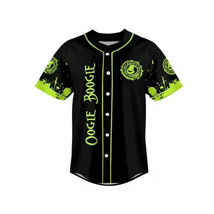 Full Print Unisex Boogie Baseball Jersey Shirt, Casual Baseball Jersey Shirt, Print Baseball Jersey, Jersey for Men and Women, Baseball Jersey Style
