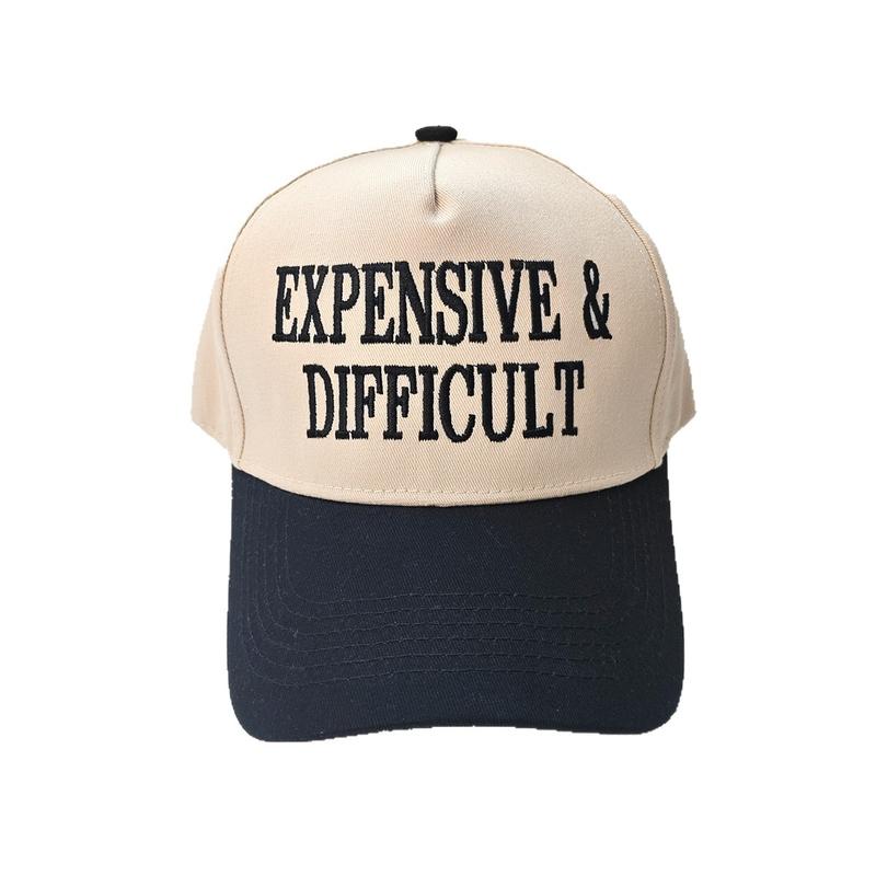 Expensive Difficult Embroidered Trucker Hat Color Block Casual Baseball Cap for Men and Women